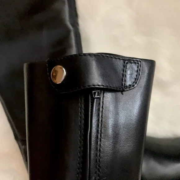 Franco Sarto Black Leather Boot size 9 EUC - Picture 9 of 12